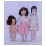 4 vintage sleepy eye articulated dolls & more