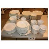 4 partial dinnerware sets: Gibson China - Totally
