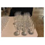 13 Libby Dura Tuff water tumbler glasses, 6" &