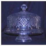 Godinger Dublin crystal 4-in-1 pedestal cake plate