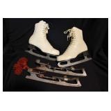 Ladies ice skates - Clip-on adjustable ice skates