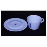 6 LavAzza Italy porcelain cups & saucers