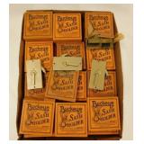 32 vintage buckeye sash holders in boxes