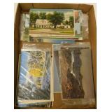 40 vintage postcards: Hots - 5 railroad - 1