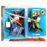 8 spring clamps - 5 rectangular tubs, 7.5" x 4" x