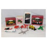 4 Hallmark Keepsake diecast Kiddie Car ornaments