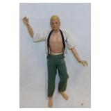Vintage GI Joe articulated 11" doll - Barbie -