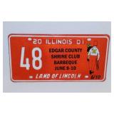 26 Edgar County Illinois Shriners embossed metal