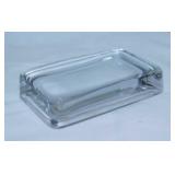 Antique glass photo paperweight, 4" x 3",