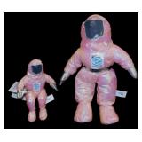 Two new 1997 Intel pink Bunny People dolls,