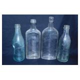 2 antique Hoopeston Illinois Bottling Works glass