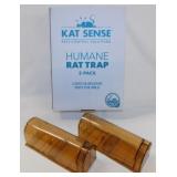 New Kat Sense humane rat traps in box - 2 humane