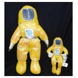 Two new 1997 Intel yellow Bunny People dolls,