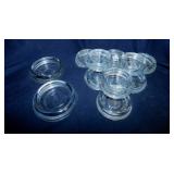 11 glass furniture coasters - 2 porcelain door