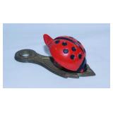 Brass ladybug receipt keeper clip - 5 sets of