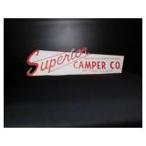 Plastic sign from Superior Camper Co. Mattoon