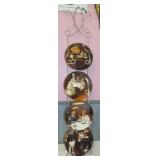 Hanging metal plate rack - 4 numbered Knowles