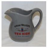 2 USA pitchers: Hiram Walkers Ten High, 6" tall -