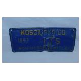 1963 Kosciusko Co. Indiana non-motor vehicle