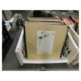 Plastic bin full of classical vinyl LP record