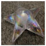Iridescent star paperweight