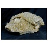 Quartz crystal geode rock, 7" x 4.5"