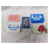 5 decks of playing cards, 2 are new, 2 complete