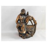 2 brass elephants, tallest is 4" - Brass horse w/