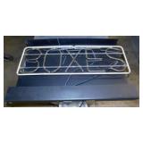 Neon BOXES sign, 40" x 25" x 4",