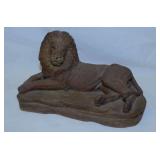 Rare retired His Majesty lion sculpture by