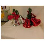 Snowman Christmas dï¿½cor - 2 plastic bell