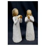 2 Willow Tree Sisters By Heart figurines - Home