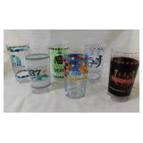 6 vintage Kentucky Derby mint julep glasses: