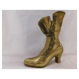 Brass: Boot, 9" tall - Cat - Quail - Owl