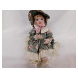 Anco porcelain wind-up doll, 7" tall - 7 M & M