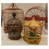 4 bird cages: Animated battery operated untested