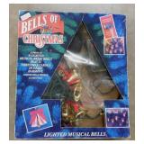 Vintage lighted musical brass bells - Lighted LED