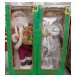 2 animated musical Christmas figures, 18" tall