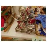 11 weighted metal Christmas stocking holders -