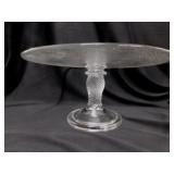 Longaberger glass cake plate - 2 pair glass