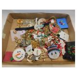 Christmas jewelry: Brooches - Pins - Earrings -