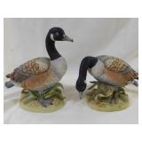 Pair of porcelain Canada Geese by Andrea # 7626,