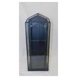 Metal & glass display case table top or wall