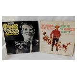 2 vintage vinyl LP records albums: Gene Autry
