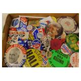 Political pins, buttons, keychains & more