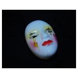 Vintage ceramic clown mask trinket box - 2
