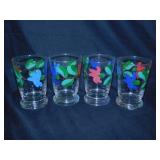 Currier & Ives plate - 4 Libbey hand painted