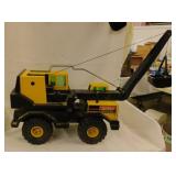 Tonka steel might diesel backhoe toy truck, 11"