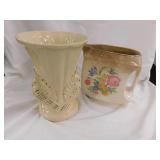 Hotoven pitcher, 7.5" - USA double dove vase, 9"