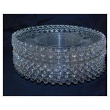 10 vintage Imperial Candlewick salad plates,